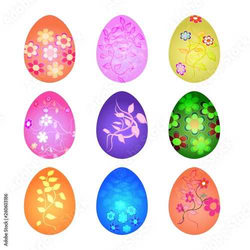 Easter eggs, vector