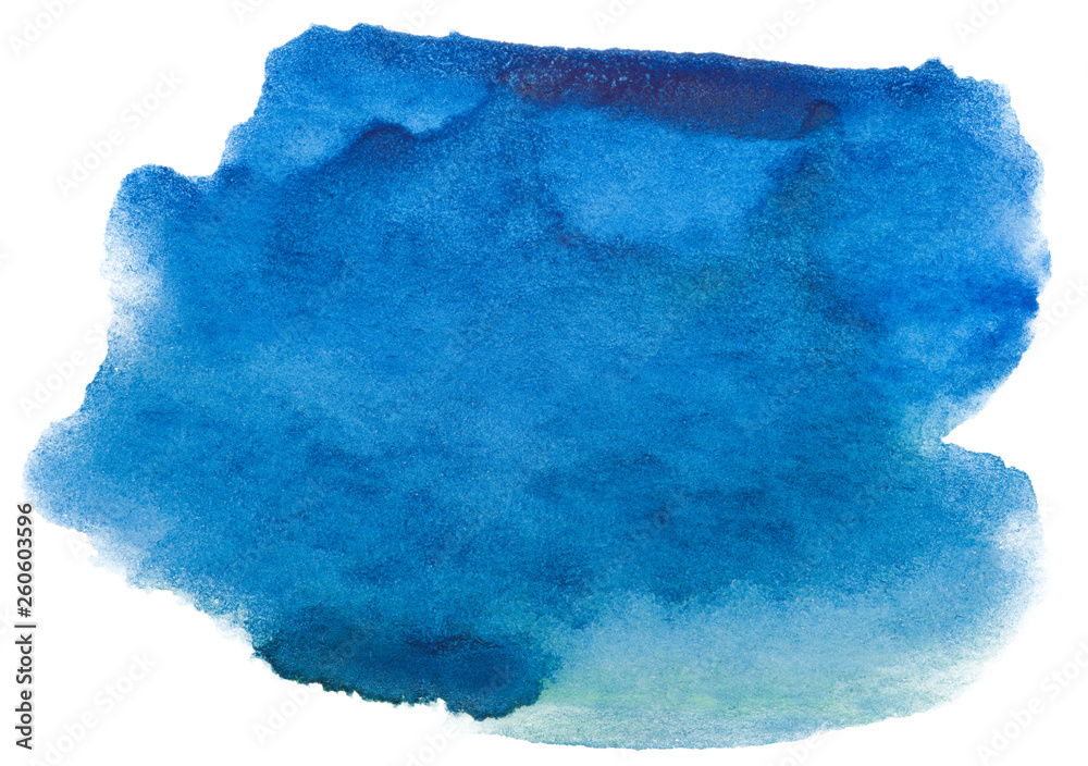 Watercolor stain on white background isolated. Element with paint and watercolor paper texture. Background for design of postcards and print. Watercolor stain on white background isolated. Element with paint and watercolor paper texture. Background for design of postcards and print.