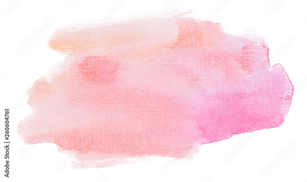 Watercolor stain on white background isolated. Element with paint and watercolor paper texture. Background for design of postcards and print. Watercolor stain on white background isolated. Element with paint and watercolor paper texture. Background for design of postcards and print.