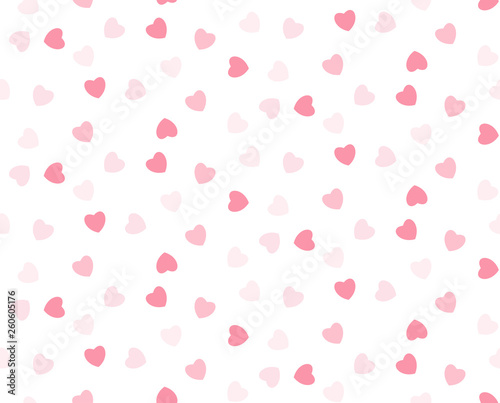 Pink hearts seamless girlish background. Suitble for prints, wrapping and backgrounds © Black Spring