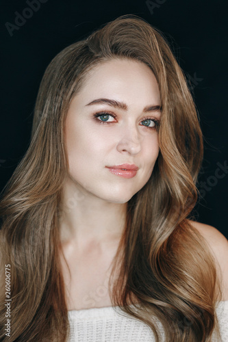Natural Face Make-up Studio Background Portrait