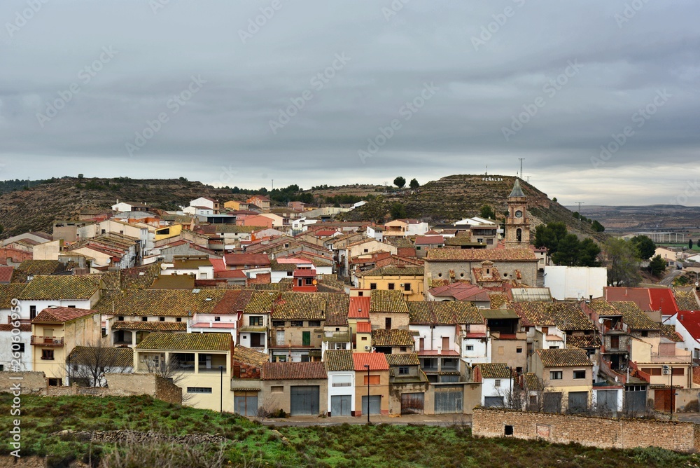 Peñalba, typical village, Aragon, Spain
