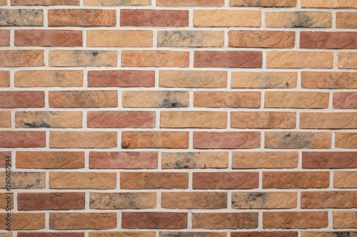 Background of brown brick wall.