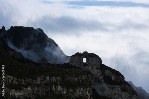 Landscape of the church hill, located in the São Joaquim National Park, Urubici city, in the State of Santa Catarina, southern Brazil photo