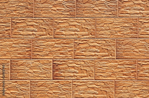 Background texture of a stone. Decorative front stone. photo