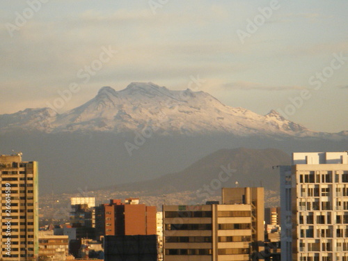 Mexico city views, volcanos. Popocatepl, Izztlazihuatl (ID: 260614589)