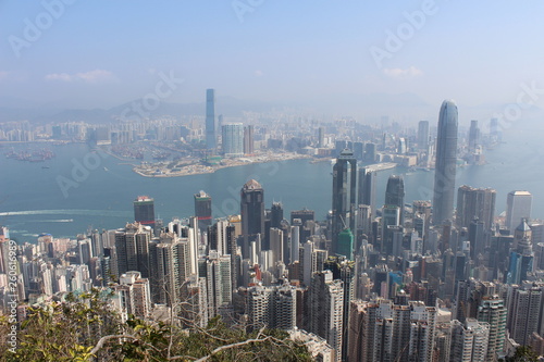 Hong Kong Skyline Peak Aussicht