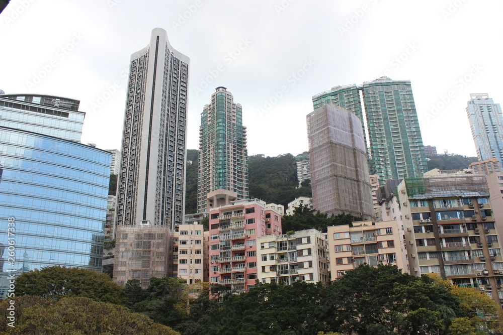 Fototapeta premium Skyscrapers HongKong