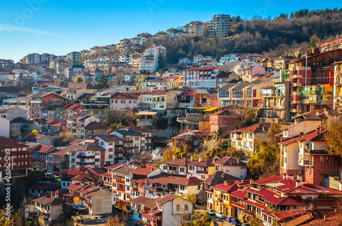Wallpaper Mural Aerial view of  Veliko Tarnovo in a beautiful autumn day, Bulgaria Torontodigital.ca