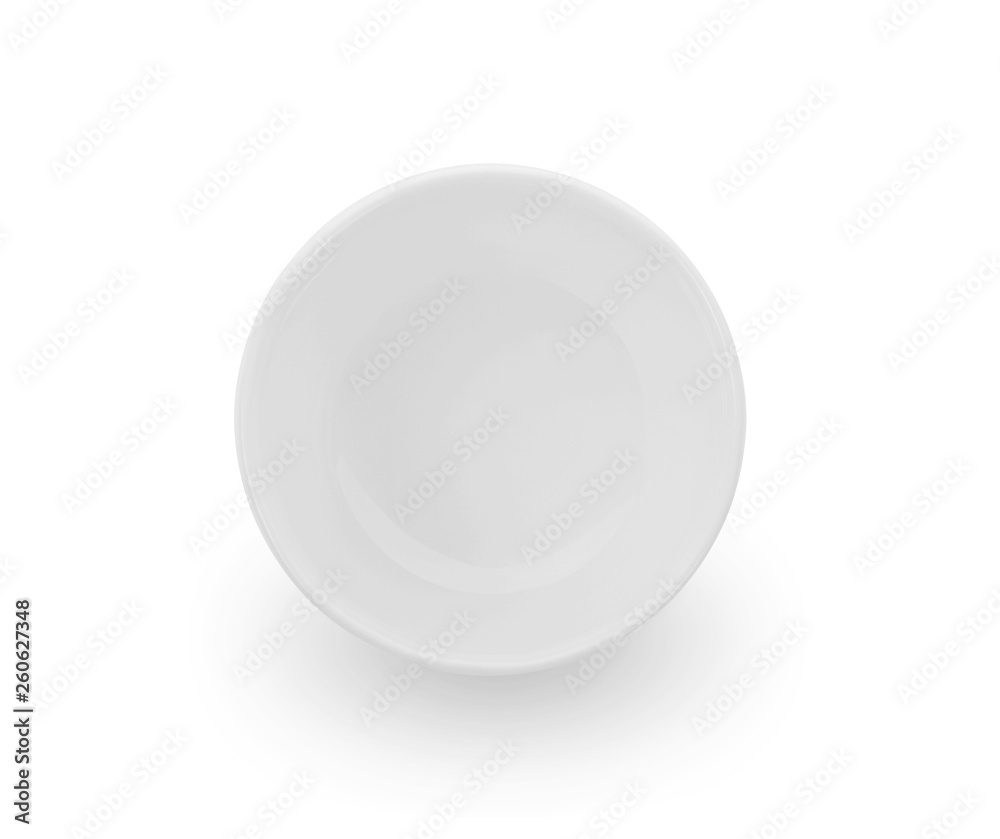 empty ceramic white bowl isolated on white background empty ceramic white bowl isolated on white background