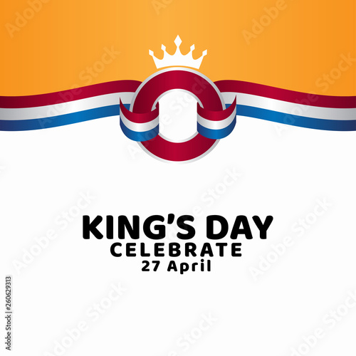 King's Day Celebrate Vector Template Design Illustration