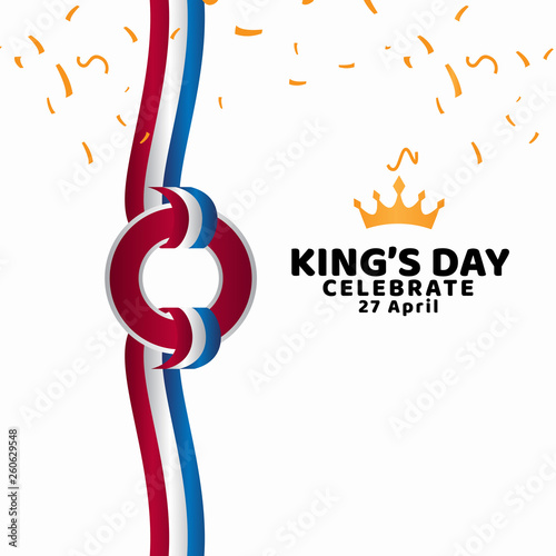 King's Day Celebrate Vector Template Design Illustration
