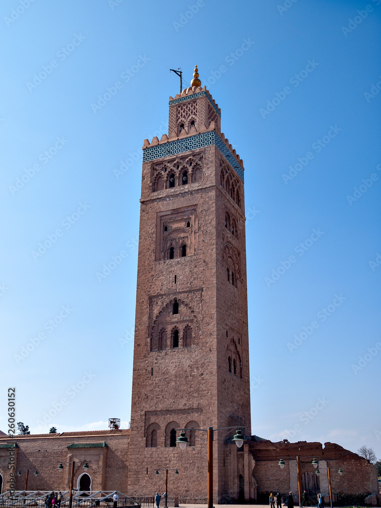 Kutubiyya Mosque in Marrakech, Morocco