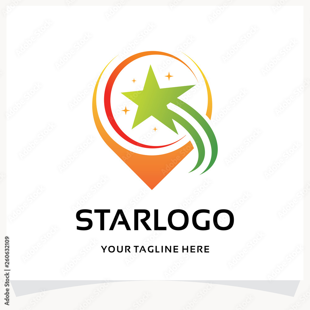 Star Point Logo Design Template Inspiration