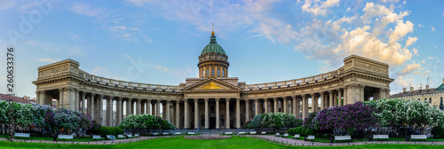 Saint Petersburg. Museums of Russia. Kazan Cathedral. Churches of Russia. Nevsky Prospect in the summer. Architecture of Petersburg. Panorama of St. Petersburg.