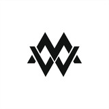Initial W logo design