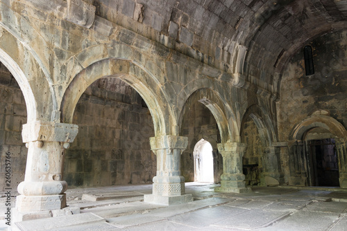 Alaverdi  Armenia - Jun 12 2018  Sanahin Monastery in Sanahin village  Alaverdi  Lori  Armenia. It is part of the World Heritage Site - Monasteries of Haghpat and Sanahin.
