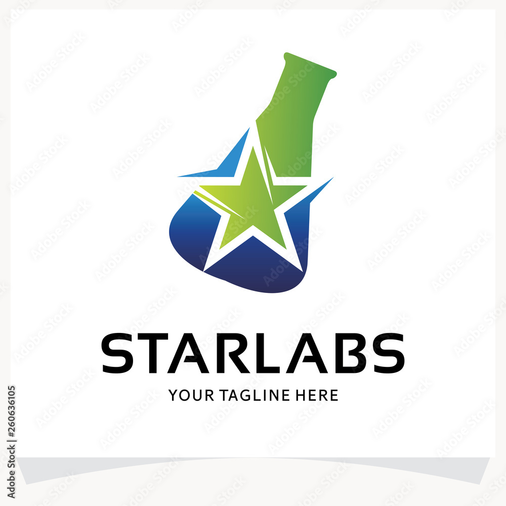 Star Labs Logo Design Template Inspiration Star Labs Logo Design Template Inspiration