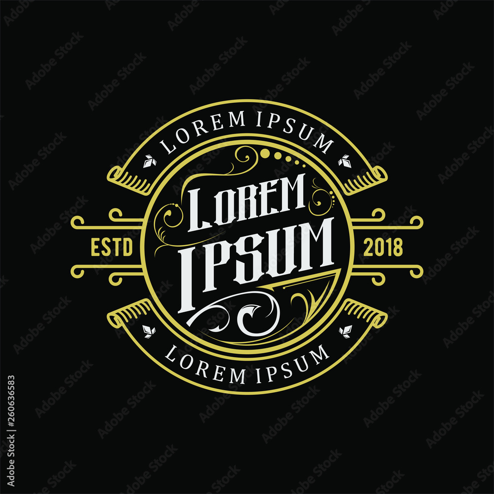 Fototapeta premium logo design vintage