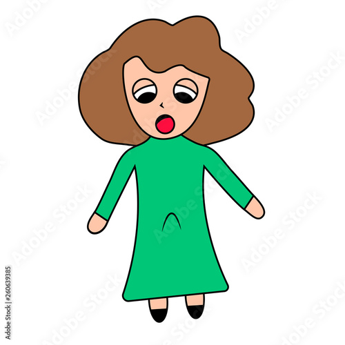 transgender awkward moment. Isolated vector illustration
