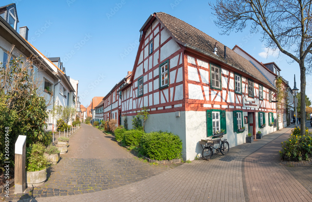 Hanau, Kesselstadt, half timbered houses