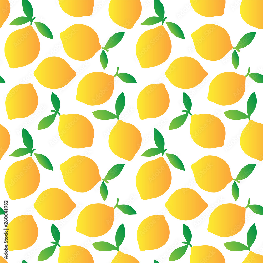 Gradation Lemon seamless pattern