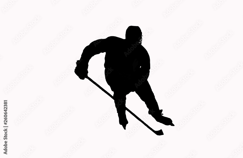 Fototapeta premium Hockey Player with stick