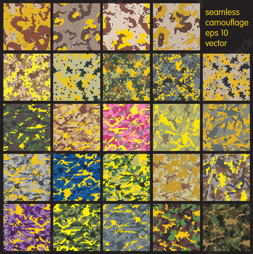 Seamless Camouflage pattern vector