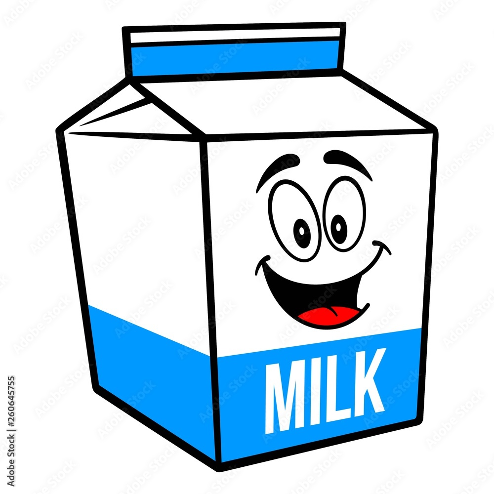 Vecteur Stock Milk Carton Mascot - A cartoon illustration of a Milk carton  mascot. | Adobe Stock