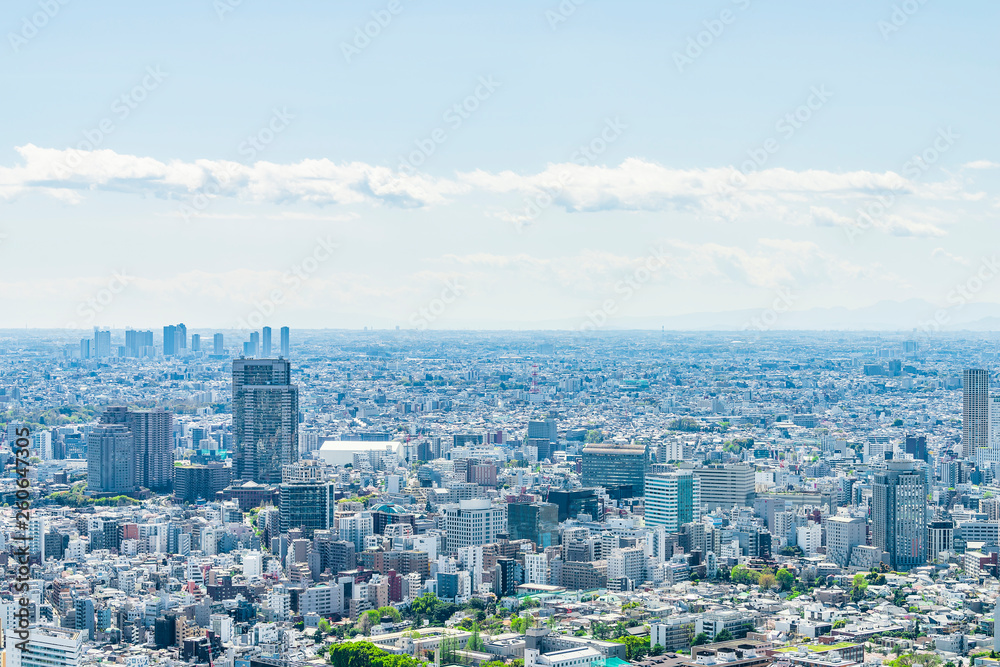 春の東京風景 Tokyo city skyline , Japan