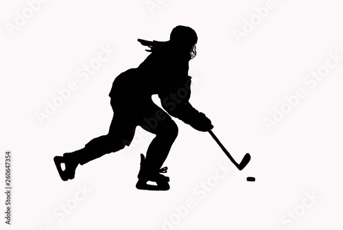 Photography Female Hockey Player Silhouette