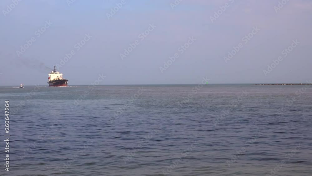 Busy Shipping lane entering Port Corpus Christi, Texas Busy Shipping lane entering Port Corpus Christi, Texas