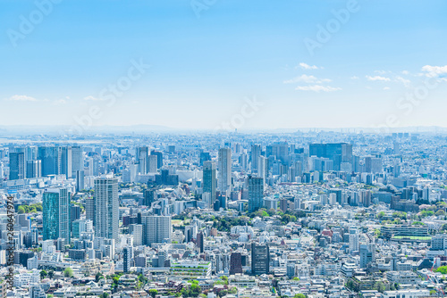 春の東京風景 Tokyo city skyline , Japan © kurosuke