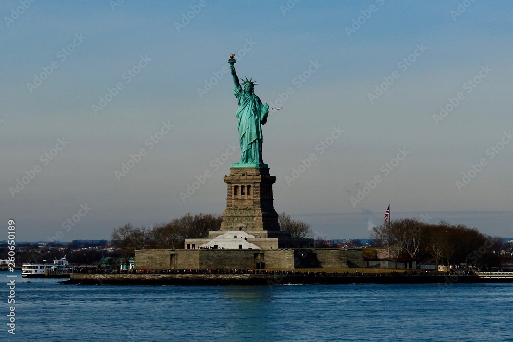 Statue of Liberty in winter