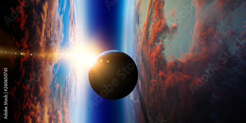 Abstract planets and space ...