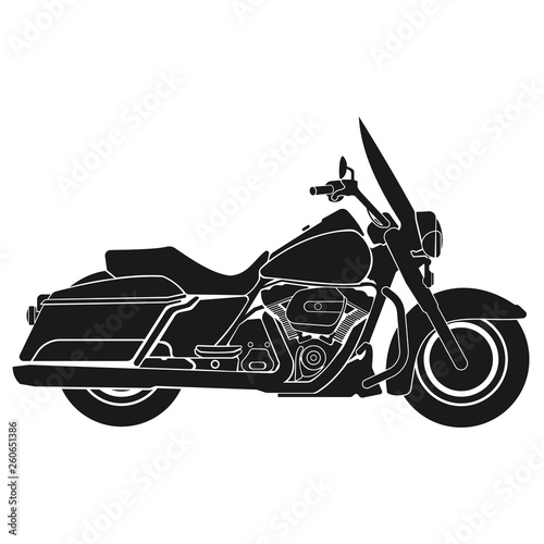 vector illustration of a vintage motorcycle