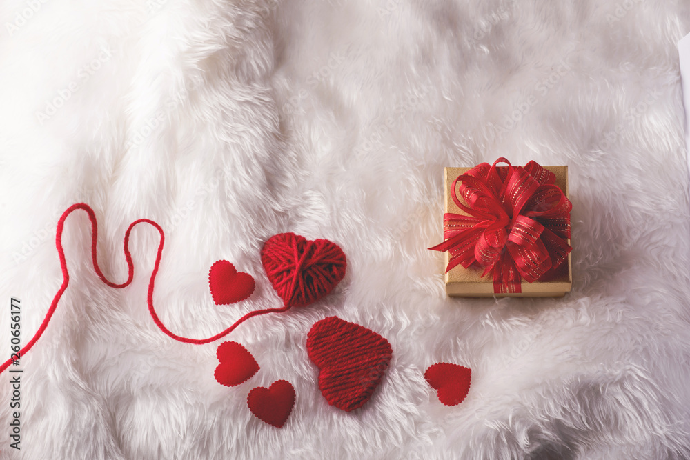 Heart, valentines day, top view, red heart Valentines Day concept With copy space Heart, valentines day, top view, red heart Valentines Day concept With copy space