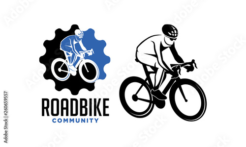 Fototapeta Naklejka Na Ścianę i Meble -  Roadbike Community Logo 2