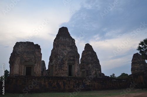 ruins of ancient temple in cambodia