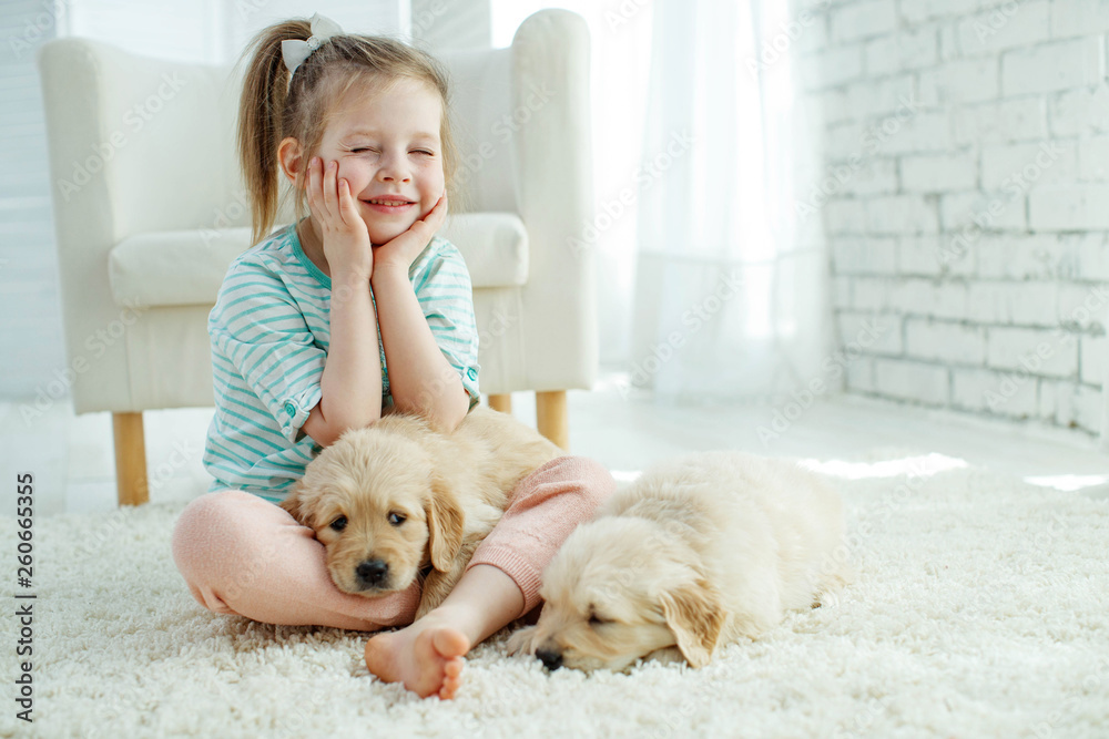 Child with a dog Child with a dog