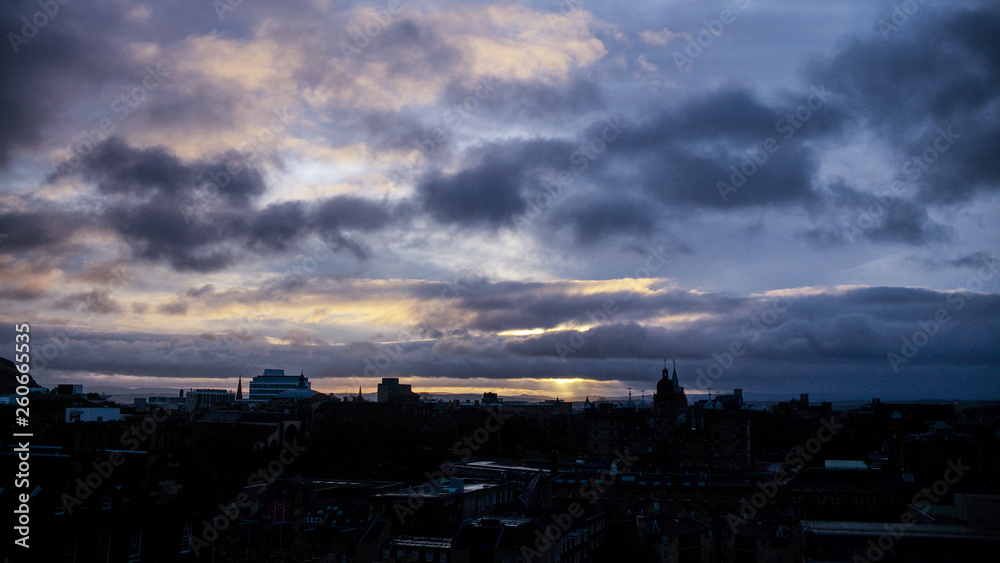 Sunset at Edinburgh