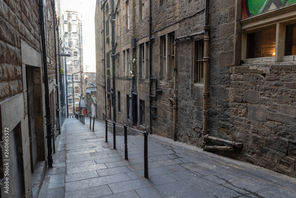 Obraz premium EDINBURGH, SCOTLAND, 20 February 2019 , Edinburgh, the most popular tourist city destination in Scotland