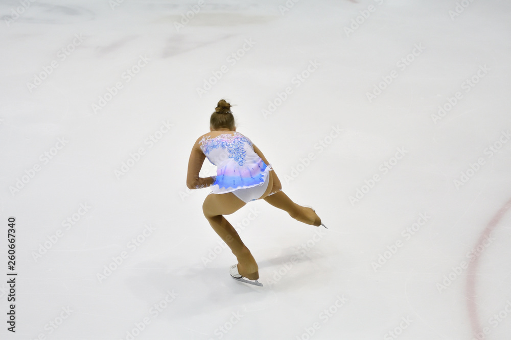 Girl ice skating Girl ice skating