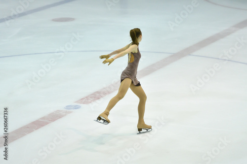 Girl ice skating