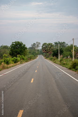 Road and natural scenery