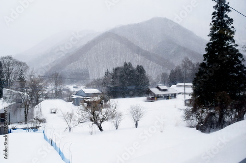 福島 雪の街 © yamato furoshiki