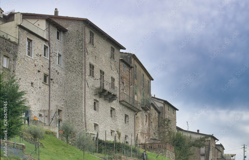 virgoletta a little medieval village near aulla in lunigiana