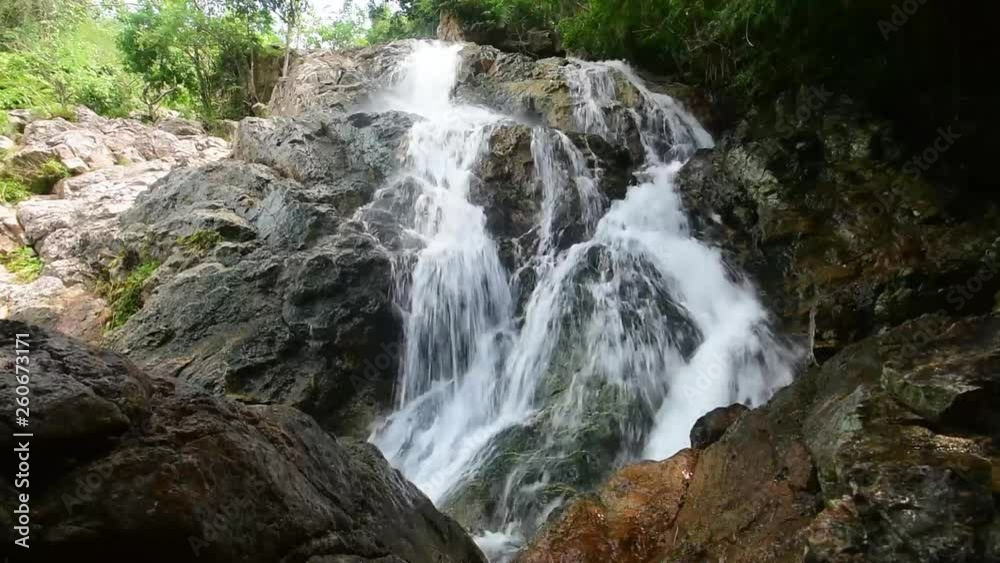 Waterfall on the hill Waterfall on the hill