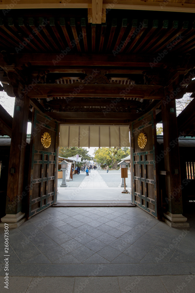 神社の風景