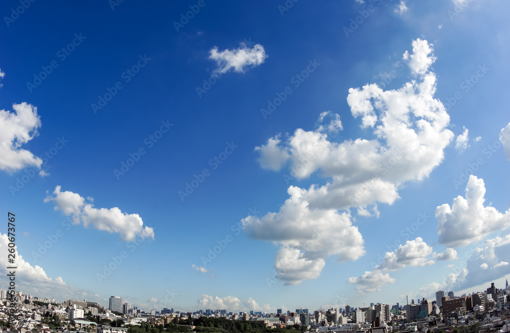 晴天　雲　自然　俯瞰景観